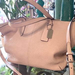 Coach Pink Pebble Leather Bag